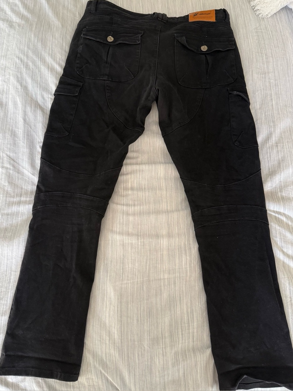 Hithotwin Motorcycle Jeans with padding. Black size XL.
